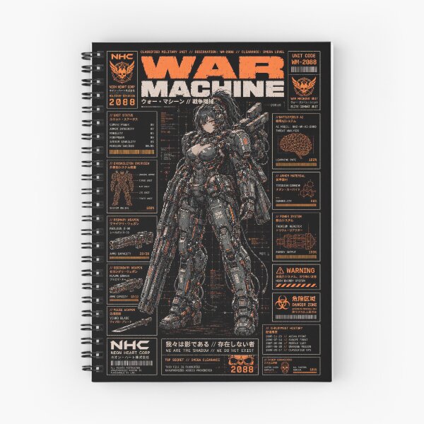 Item preview, Cyberpunk War Machine Mecha Anime Girl - Sci-Fi Power Armor HUD designed and sold by saamessart.