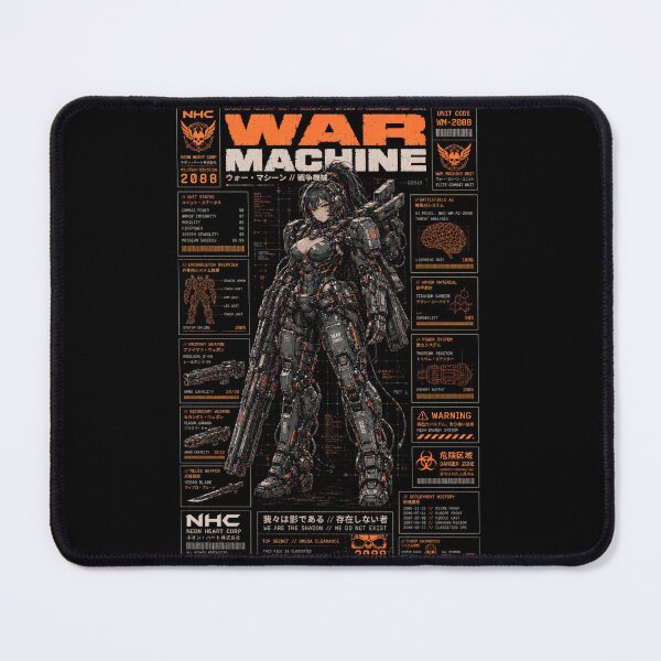 Item preview, Cyberpunk War Machine Mecha Anime Girl - Sci-Fi Power Armor HUD designed and sold by saamessart.