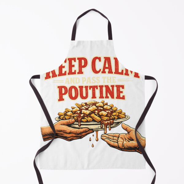 Item preview, Keep Calm Pass the Poutine — Funny Canadian T-Shirt designed and sold by CerealBoxInk.