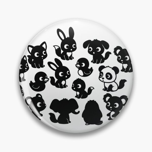 Item preview, Kawaii Animal Silhouette Clipart Bundle - Cute Creature Vector Pack - Vinyl Decal Design designed and sold by BestChoiceService.
