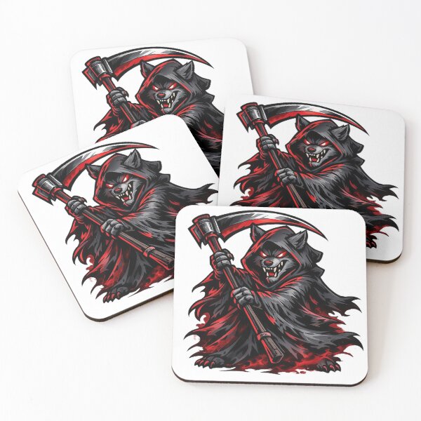 Item preview, Dark Wolf Reaper Cartoon designed and sold by Lightup2studios.