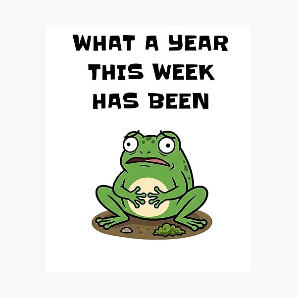 Item preview, Stressed Frog What A Year This Week Has Been designed and sold by d247.