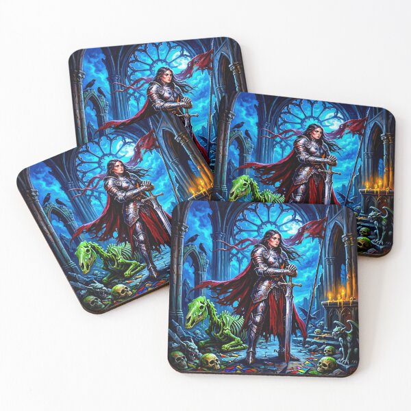 Item preview, Dark Gothic Art &amp; Fine Art Prints (1:1 Square Posters) designed and sold by Cyber-ART-Studio.