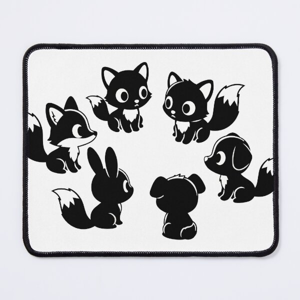 Item preview, Kawaii Fox and Puppy Silhouette Clipart - Cute Anime Animal Outlines - Cricut Vector Files designed and sold by BestChoiceService.