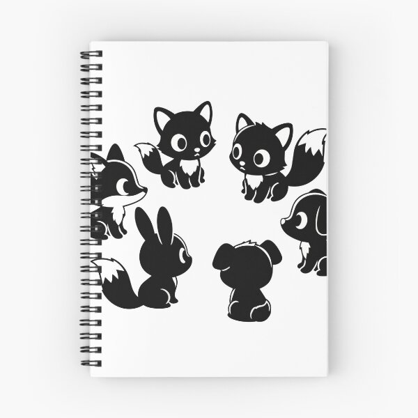 Item preview, Kawaii Fox and Puppy Silhouette Clipart - Cute Anime Animal Outlines - Cricut Vector Files designed and sold by BestChoiceService.