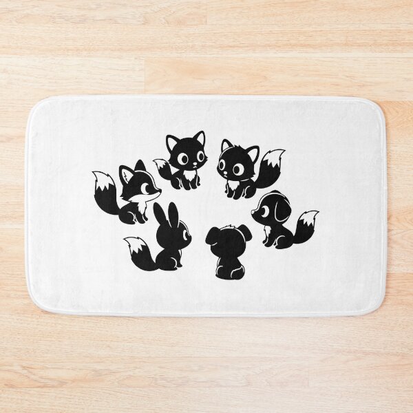 Item preview, Kawaii Fox and Puppy Silhouette Clipart - Cute Anime Animal Outlines - Cricut Vector Files designed and sold by BestChoiceService.