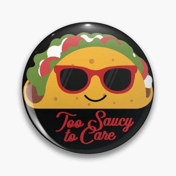Item preview, Too Saucy to Care Funny Taco Shirt | Cool Smiling Taco with Sunglasses designed and sold by Hallowed Artistry.