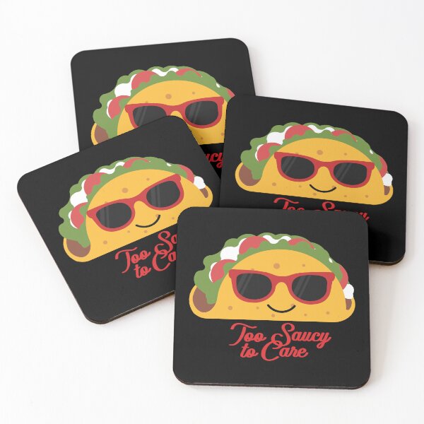 Item preview, Too Saucy to Care Funny Taco Shirt | Cool Smiling Taco with Sunglasses designed and sold by Hallowed Artistry.