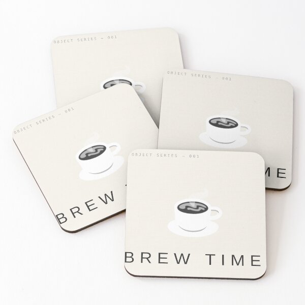 Item preview, Brew Time Object Series 001 Coffee Cup - Minimalist Cafe Art designed and sold by Yuran11.
