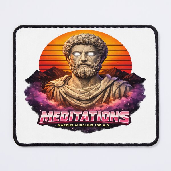 Item preview, Neon Stoic Meditations Retro Bust designed and sold by Dresut.