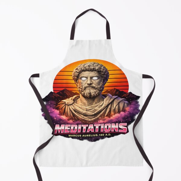 Item preview, Neon Stoic Meditations Retro Bust designed and sold by Dresut.