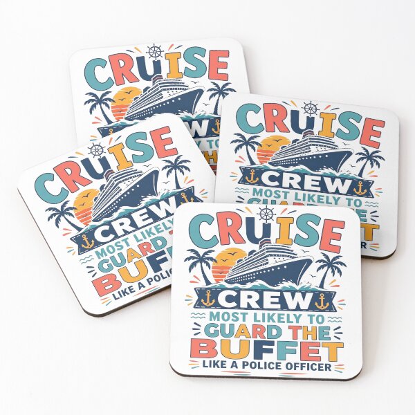 Item preview, Most Likely to Guard the Buffet Like a Police Officer – Funny Family Cruise Crew Matching – Cop Vacation designed and sold by Winarrts.