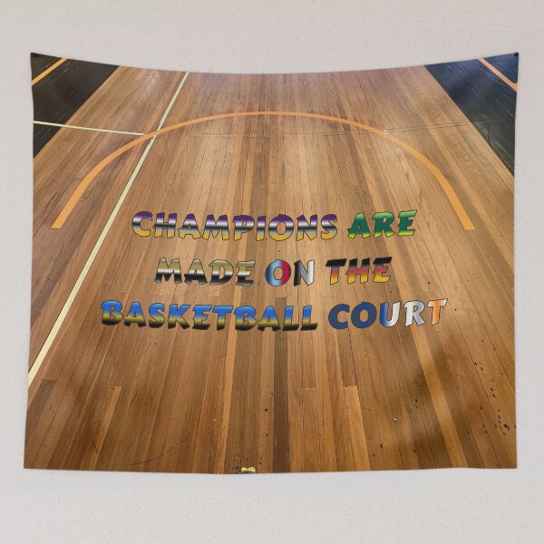 Item preview, Champions are Made on the Basketball Court #1 designed and sold by Holy JM Designs.
