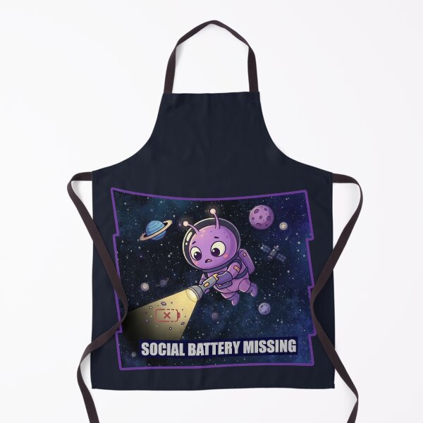 Item preview, Social Battery Missing designed and sold by QuietNovaShop.