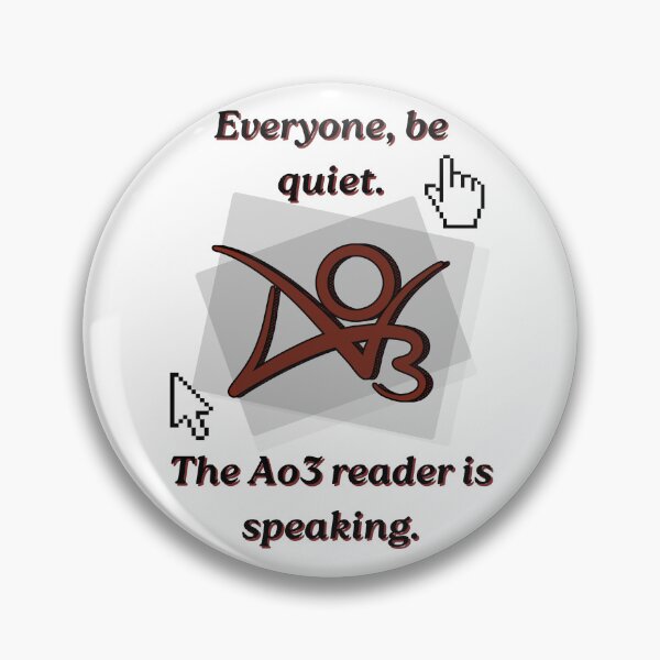 Item preview, The ao3 Reader is speaking designed and sold by MilkysGoods.