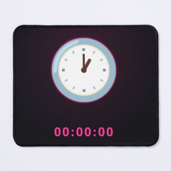 Item preview, Time Is Running Neon Clock Digital Counter - Synthwave Retro Noir Art designed and sold by Yuran11.