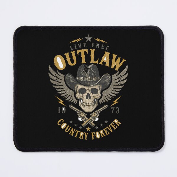 Item preview, 1973 Outlaw Country Forever Skull Design designed and sold by Anarodic.