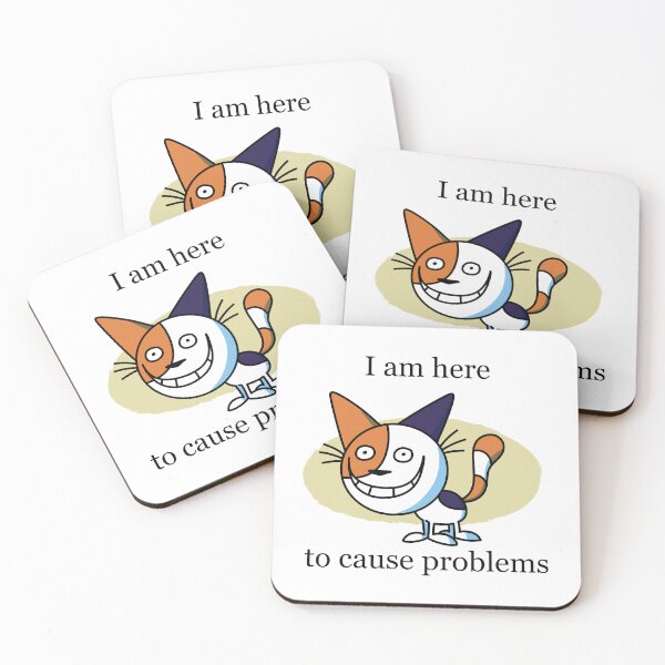 Item preview, I am Here to Cause Problems Cat  designed and sold by walmartyuri.