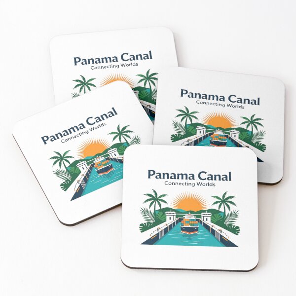 Item preview, Panama Canal – Connecting Worlds Illustration designed and sold by VladisWorld.