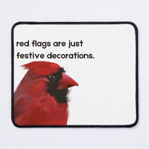 Item preview, bad advice from a cardinal designed and sold by Obstinate Birds.
