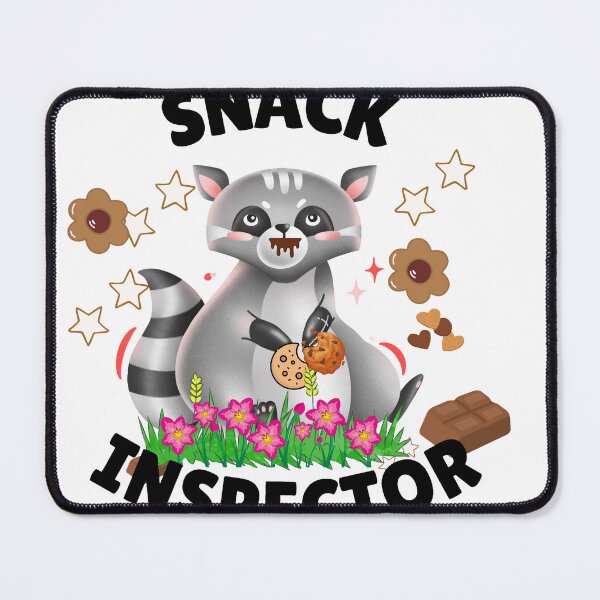 Item preview, Snack Inspector Raccoon Cute Food Lover Funny Animal T-Shirt designed and sold by vibecraft_studio2.