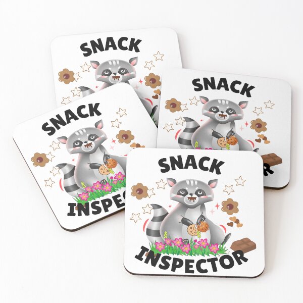 Item preview, Snack Inspector Raccoon Cute Food Lover Funny Animal T-Shirt designed and sold by vibecraft_studio2.