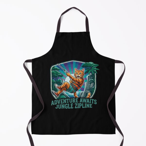 Item preview, Adventure Awaits – Jungle Zipline Cat designed and sold by Dogandesighn.