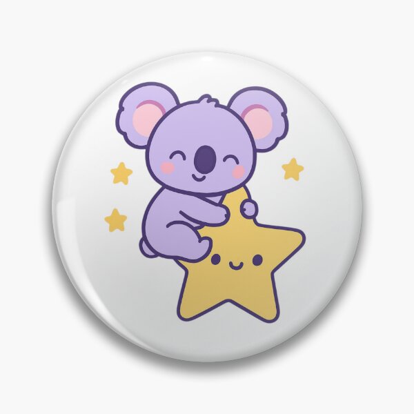Item preview, Dream Bigger Koala - Inspirational Kawaii Sticker designed and sold by foryouandyours.