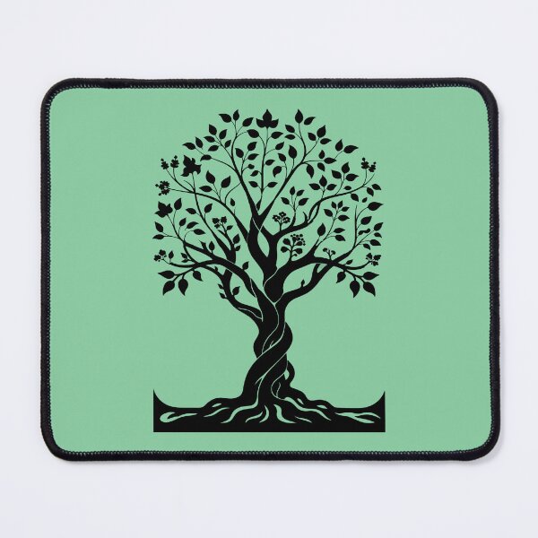 Item preview, TREE OF LIFE, BLACK ART NOUVEAU SILHOUETTE, BOHO LOOK designed and sold by classic car craze.