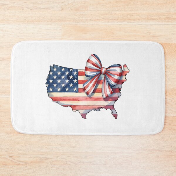 Item preview, American Flag Bow USA Map Patriotic designed and sold by ShopVelona.