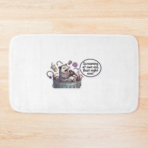 Item preview, Screaming At Own Ass Opossum Karaoke Meme designed and sold by malenkaa1990.