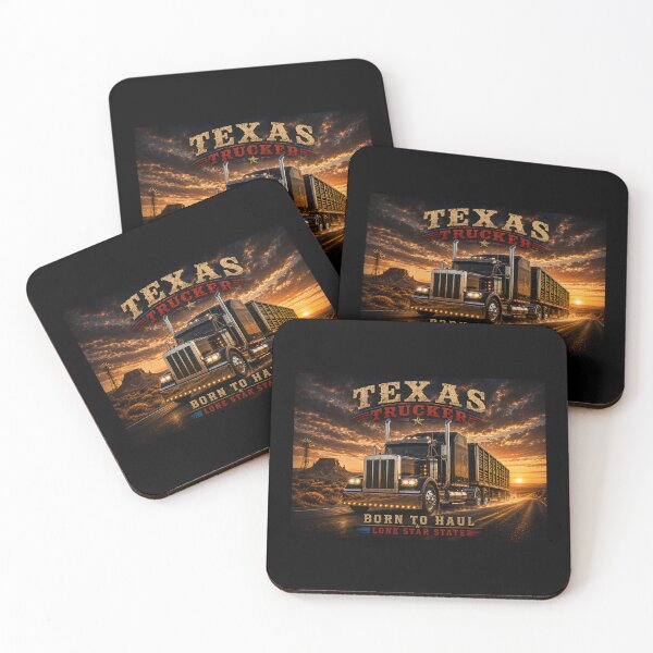 Item preview, Texas Trucker Big Rig at Sunset — Born to Haul, Lone Star State designed and sold by Kajzerka.