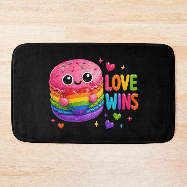 Item preview, Love Wins Rainbow Macaron designed and sold by Liv Solara.