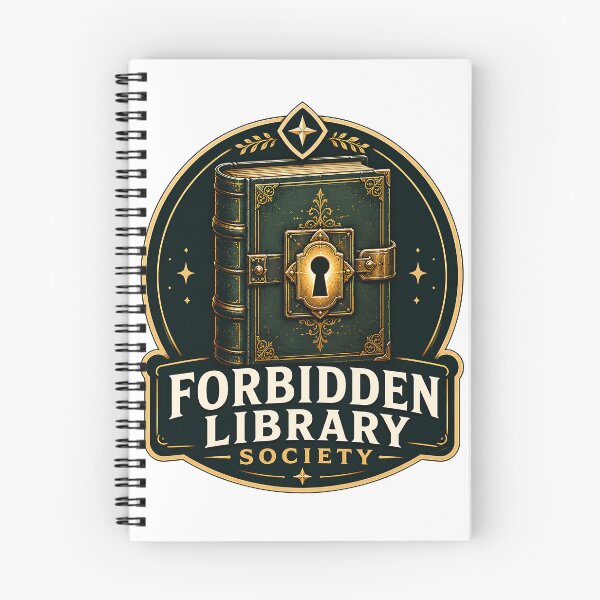Item preview, Forbidden Library Society | Fantasy Book Lover Secret Library Design designed and sold by Digital Culture Studio.