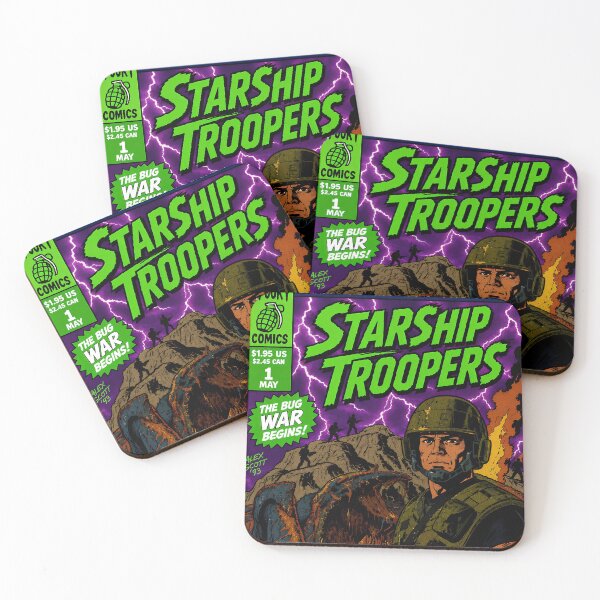 Item preview, STARSHIP TROOPERS COMIC PRINT BUG WAR NEON designed and sold by Campbell0395.