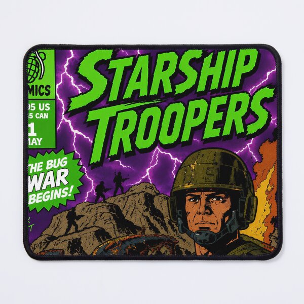 Item preview, STARSHIP TROOPERS COMIC PRINT BUG WAR NEON designed and sold by Campbell0395.