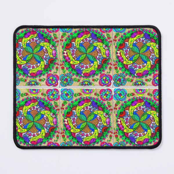 Item preview, Blooming Harmony Mandala – Hand Drawn Floral Geometry designed and sold by Selena.m.studio.
