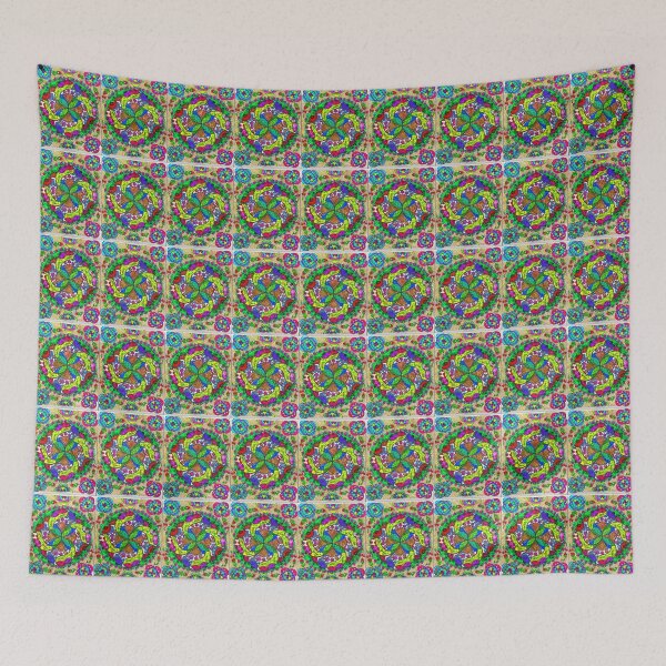Item preview, Blooming Harmony Mandala – Hand Drawn Floral Geometry designed and sold by Selena.m.studio.