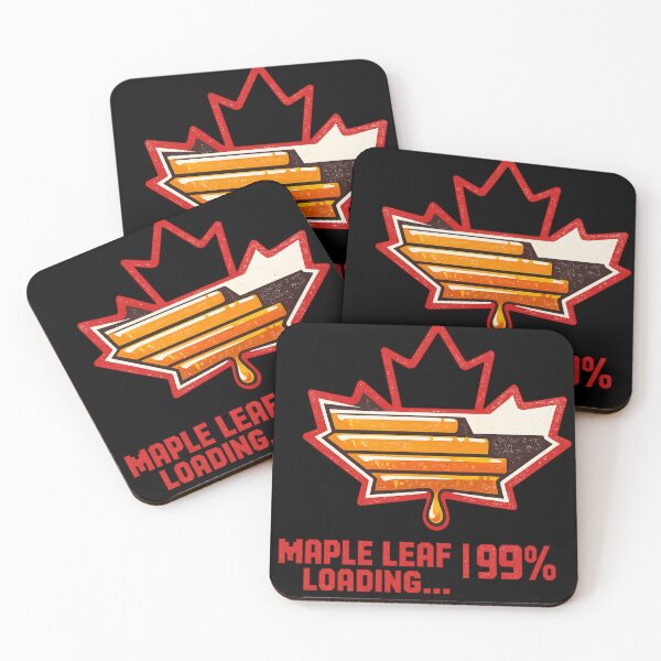 Item preview, Maple Leaf Loading 99% — Retro 90s Canadian Nostalgia Shirt designed and sold by CerealBoxInk.