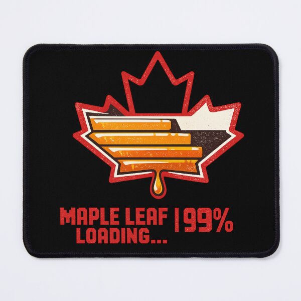 Item preview, Maple Leaf Loading 99% — Retro 90s Canadian Nostalgia Shirt designed and sold by CerealBoxInk.
