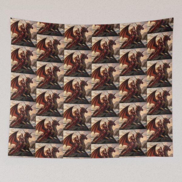 Item preview, ​The Dragon and his Lady on the Coast. designed and sold by JoyNest = "The nest of joy".