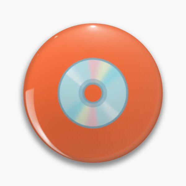Item preview, Play On Side A Retro CD Disc - Vibrant Orange Pop Art designed and sold by Yuran11.