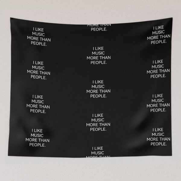 Item preview, i like music more THAN people designed and sold by Kasia1987t.