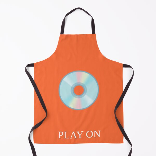 Item preview, Play On Side A Retro CD Disc - Vibrant Orange Pop Art designed and sold by Yuran11.