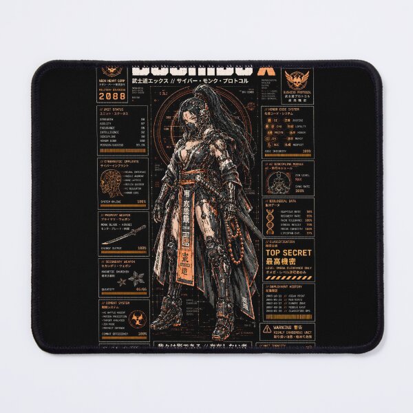 Item preview, BUSHIDO X: Cyberpunk Samurai Anime Girl & Mecha Warrior HUD designed and sold by saamessart.