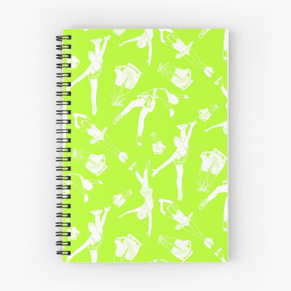 Item preview, Female Figure Skaters Retro Pop Collection in Vibrant Lime designed and sold by Purposely Designed.