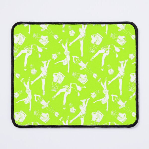 Item preview, Female Figure Skaters Retro Pop Collection in Vibrant Lime designed and sold by PD-Skating.