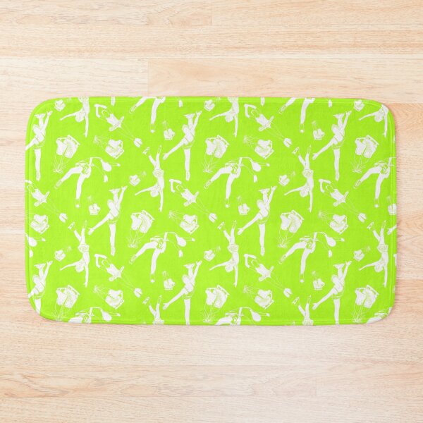 Item preview, Female Figure Skaters Retro Pop Collection in Vibrant Lime designed and sold by PD-Skating.