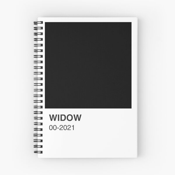 Item preview, Widow Movie Black Colour Swatch - White Border designed and sold by The Colourful Game.