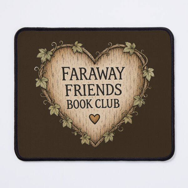 Item preview, Faraway Friends Book Club | Heart Design Large designed and sold by Kiah Rose Creative.